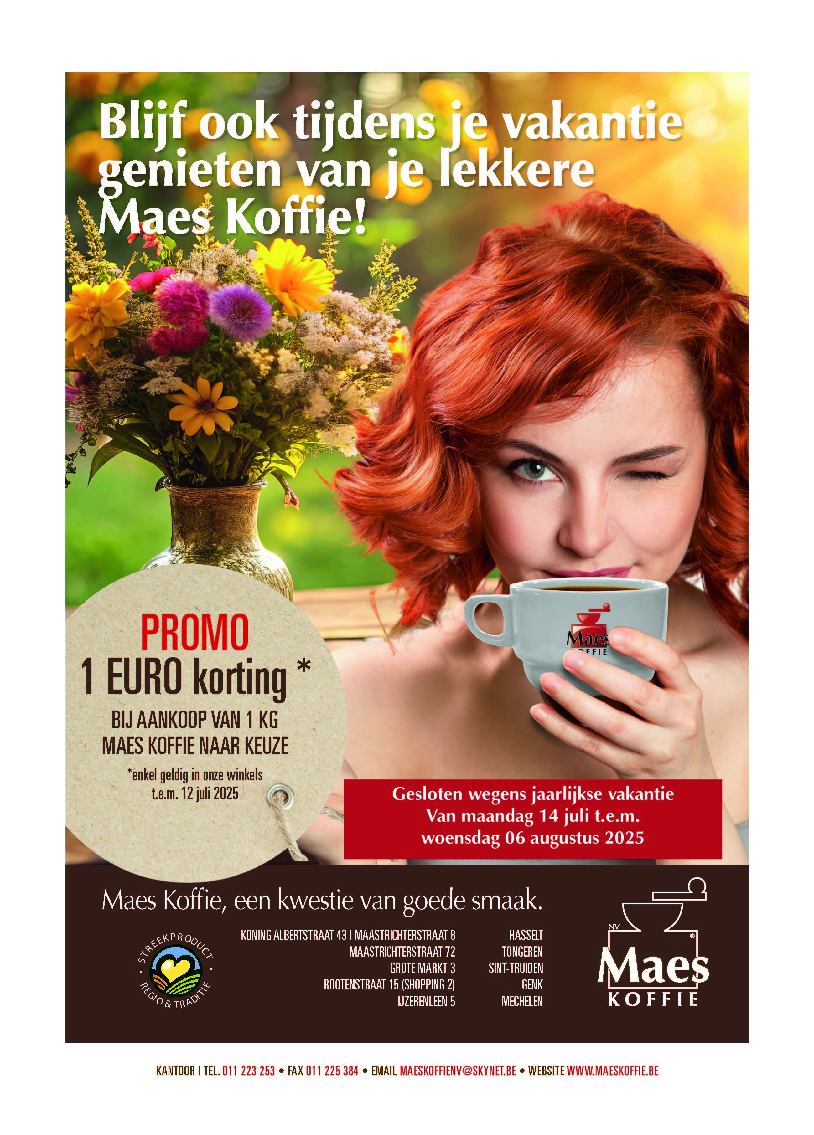 1 euro korting bij aankoop van 1 kilo