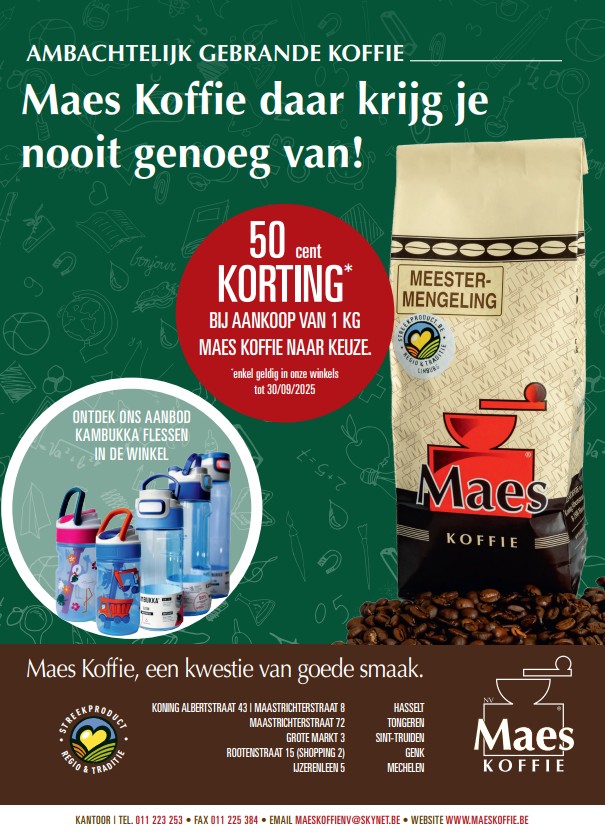 0,50 euro korting bij aankoop van 1 kilo