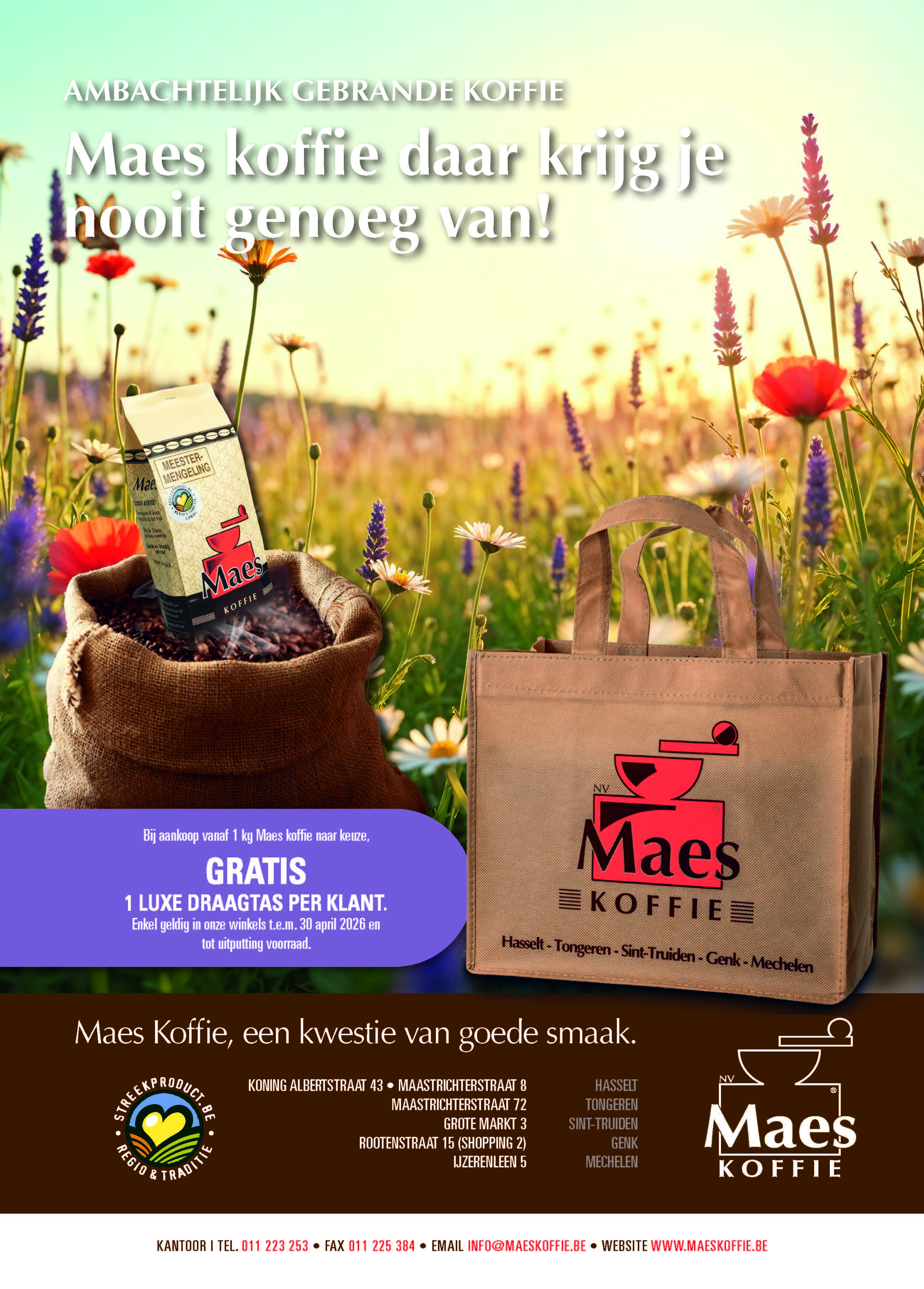 DRAAGTAS BIJ AANKOOP VANAF 1 KILO