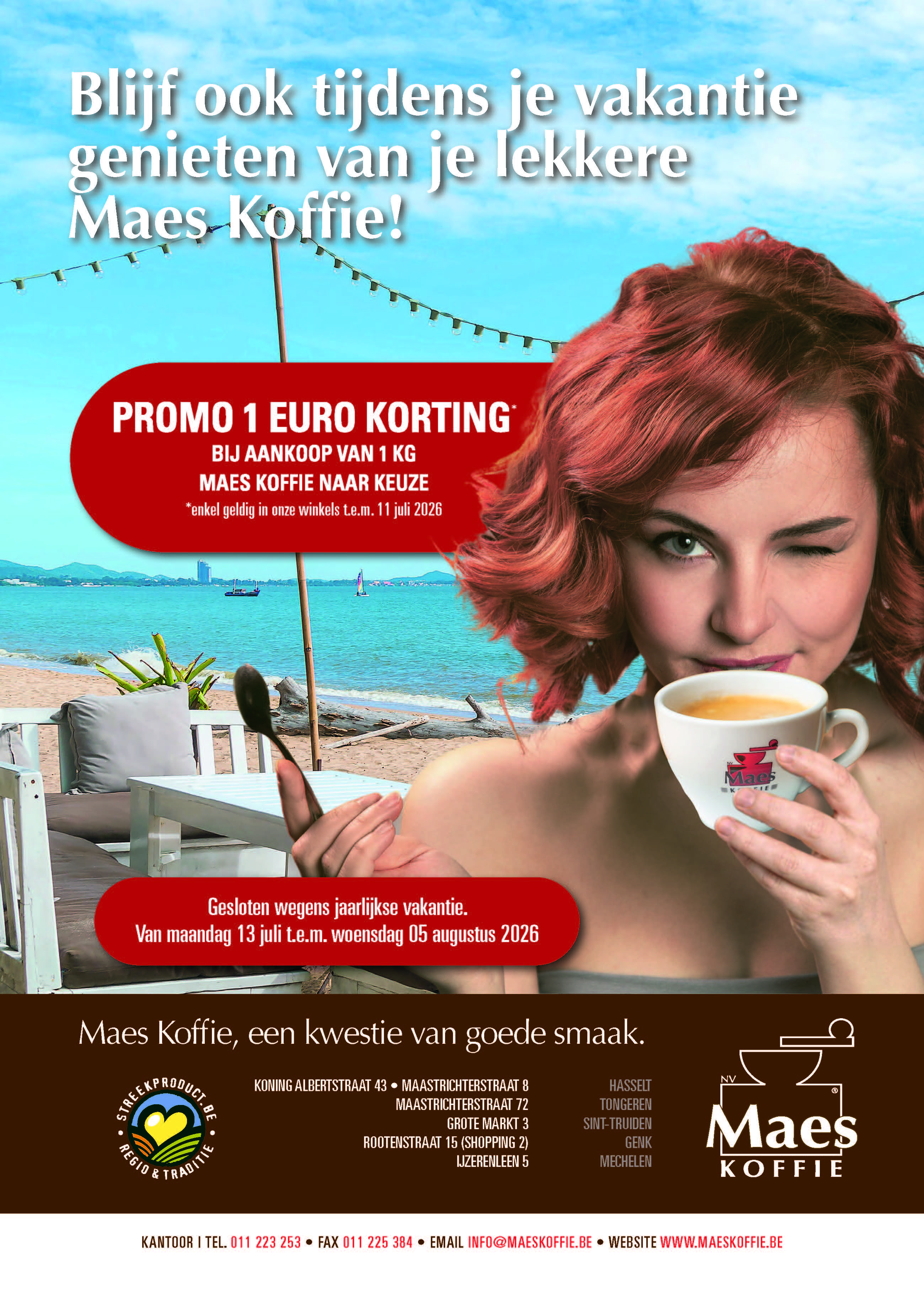 1 EURO korting per kilo