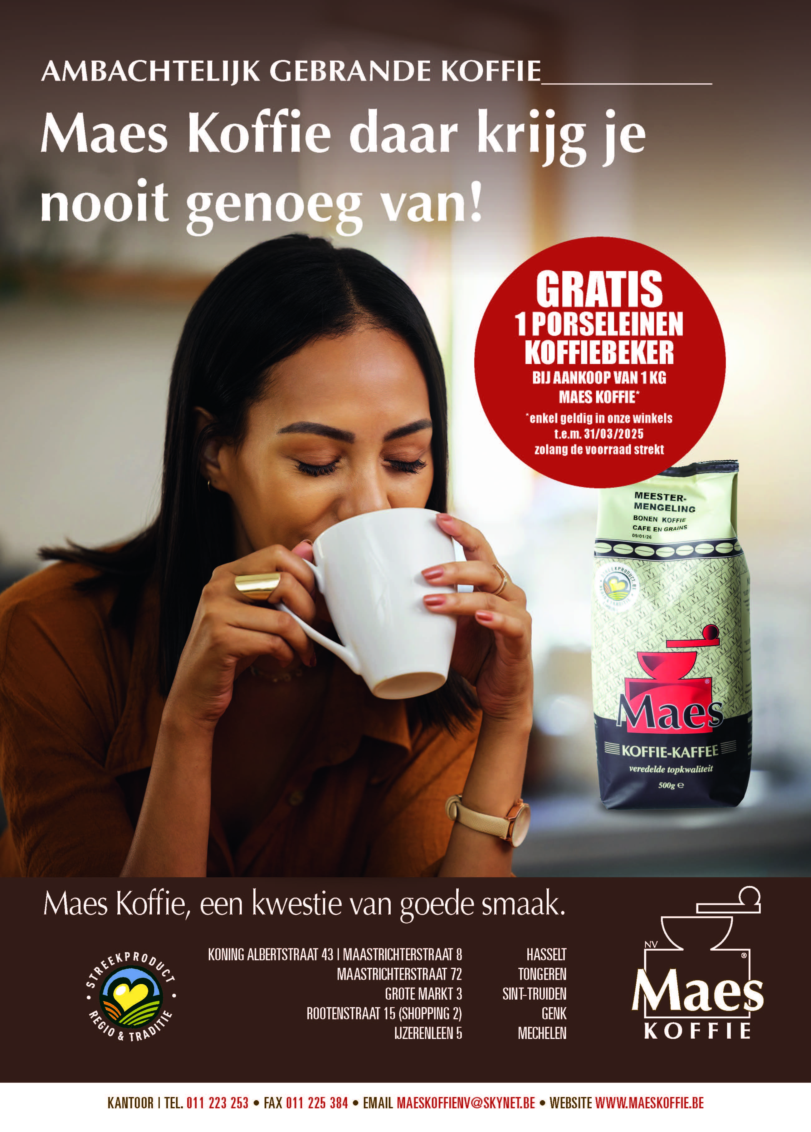 mooie koffiemok bij aankoop vanaf 1 kilo